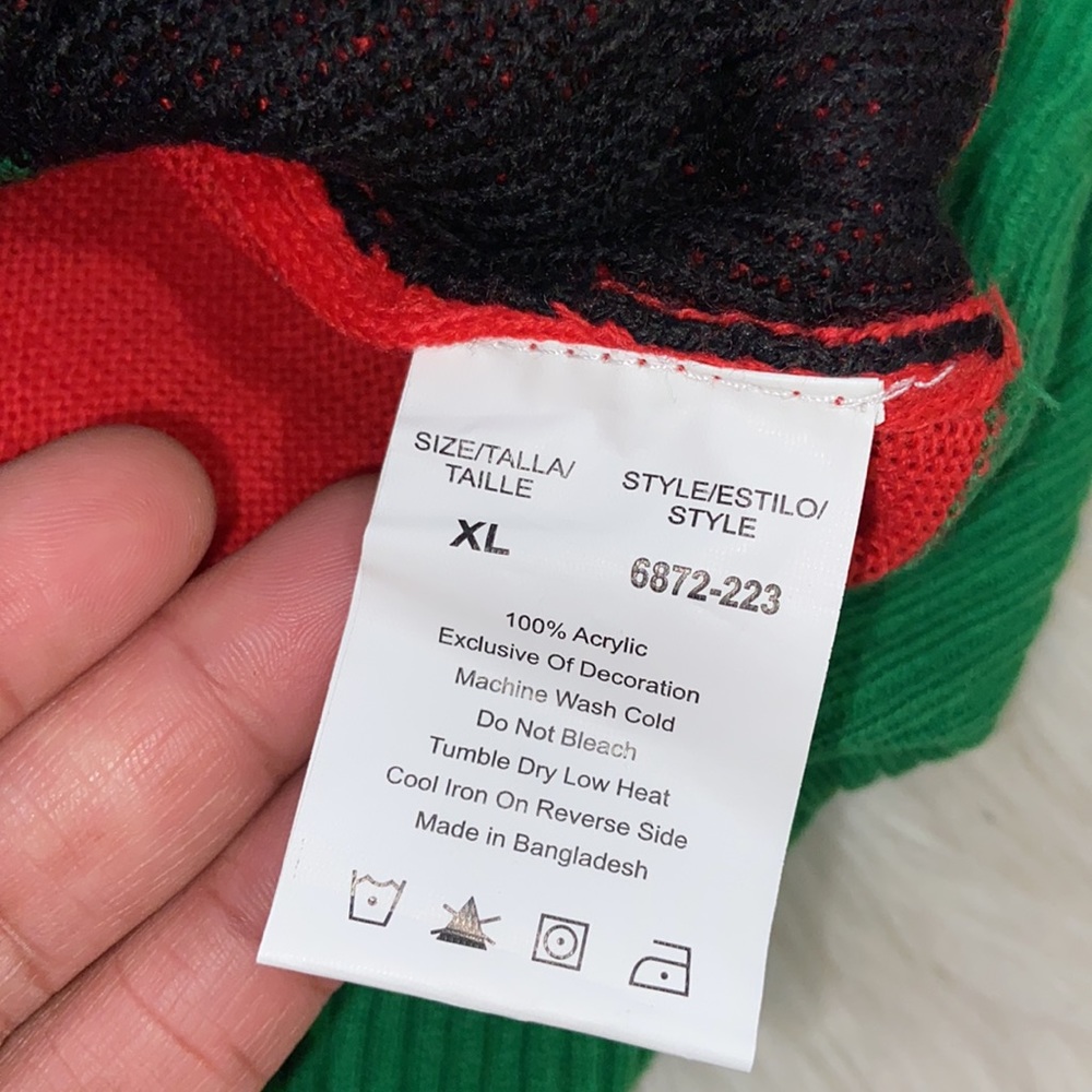 #followme Ugly Christmas Holiday Sweater Dress Size XL - Picture 14 of 15